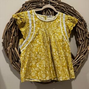 Yellow Floral Top